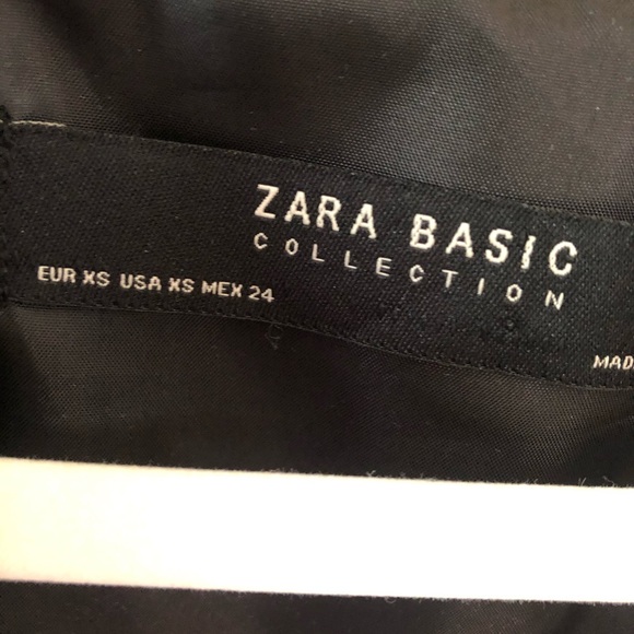 ZARA FEATHER SLEEVE BLACK BOMBER - Picture 6 of 6